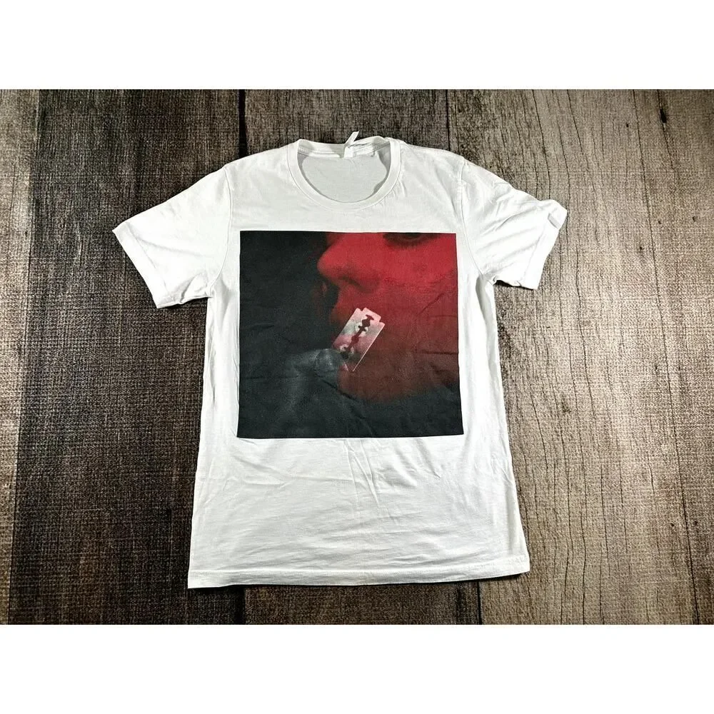 Bush Girls You In Control Razorblade Shirt Size Medium White - Picture 1 of 9